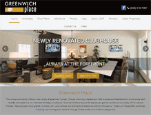Tablet Screenshot of greenwichplace-apartments.com